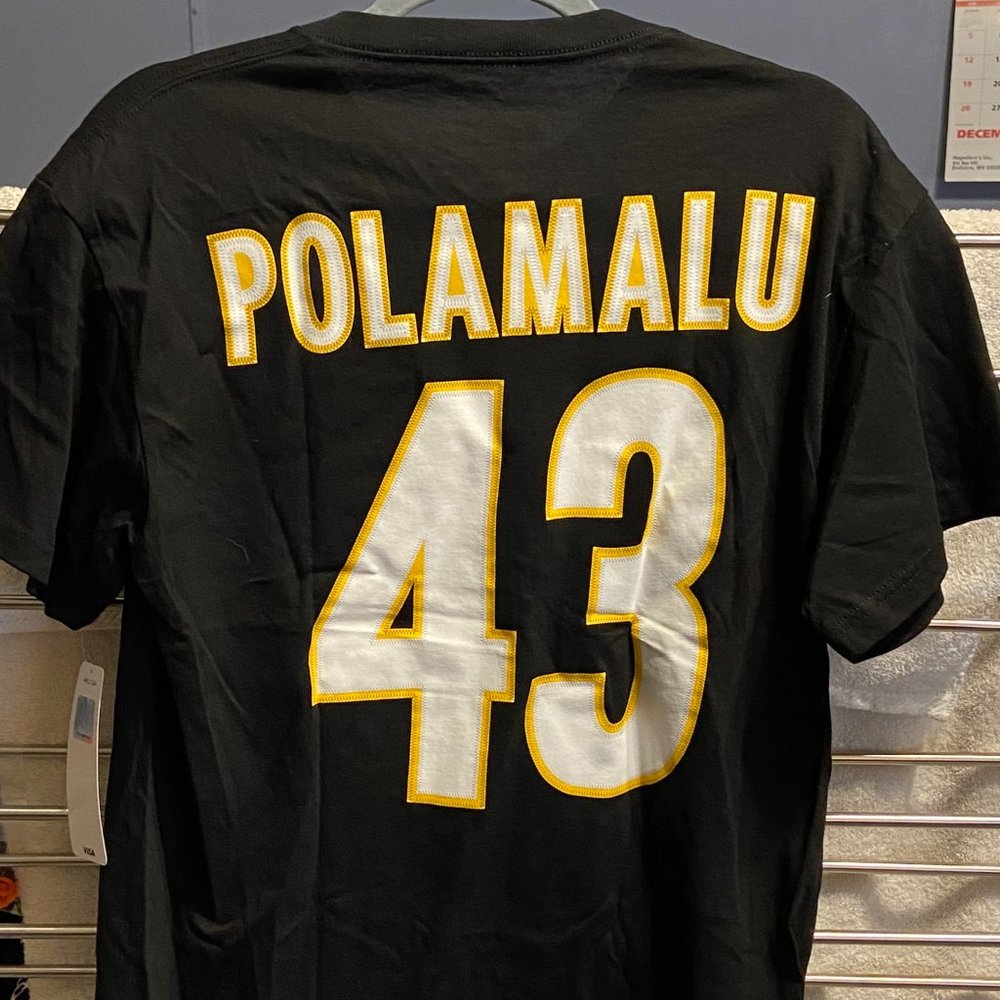 New Steelers Polamalu T-Shirt # 43